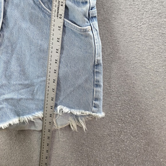 Zara Women Jumpsuit L Light Blue Denim Jeans Cut Out Long Sleeve NWT - Picture 8 of 12